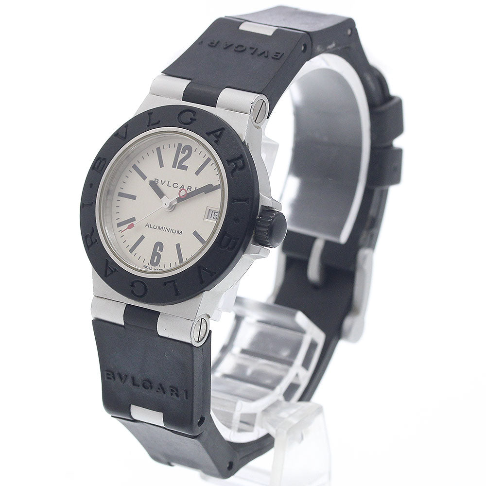 BVLGARI Aluminum AL29A Date Silver Dial Quartz Ladies Watch_954766