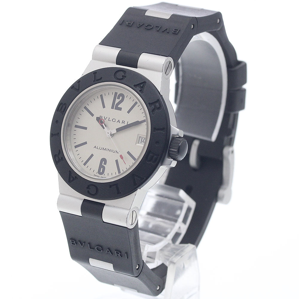 BVLGARI aluminum AL32A Date Silver Dial Quartz Boy's Watch_954767