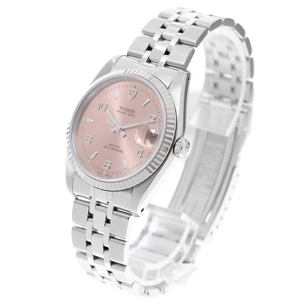 TUDOR Prince Date 74034 WG bezel Pink Dial Automatic Men's Watch_954782