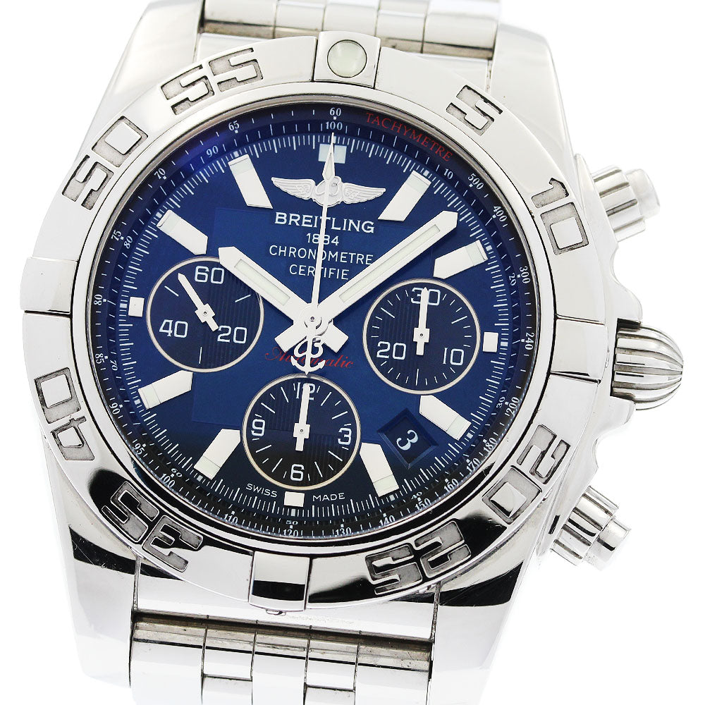 BREITLING Chronomat 44 AB0110 Chronograph blue Dial Automatic Men's Watch_954831