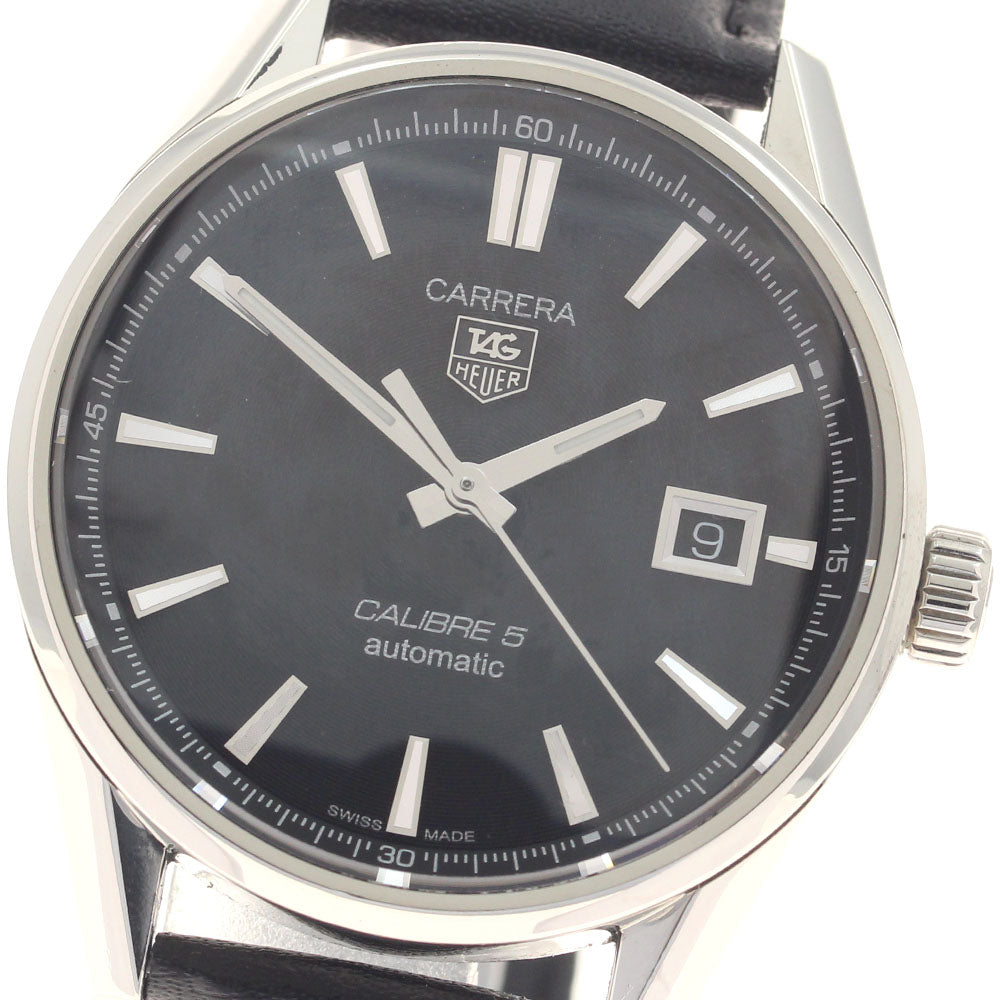 TAG HEUER Carrera Caliber 5 WAR211A-1 Date black Dial Automatic Men's_954832