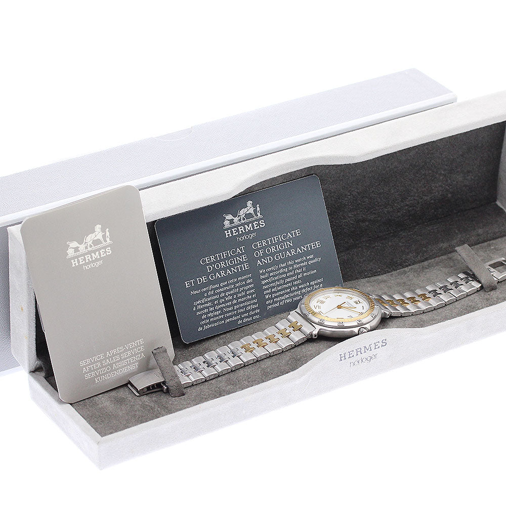HERMES Captain Nemo Date white Dial Quartz Men's Watch_954839