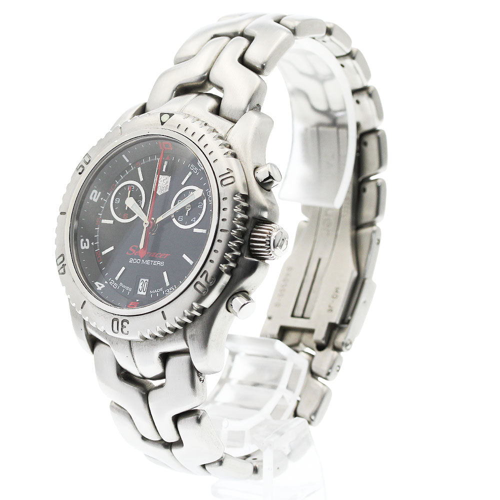 TAG HEUER Link Sea Racer CT1113 Chronograph black Dial Quartz Men's Watch_954858