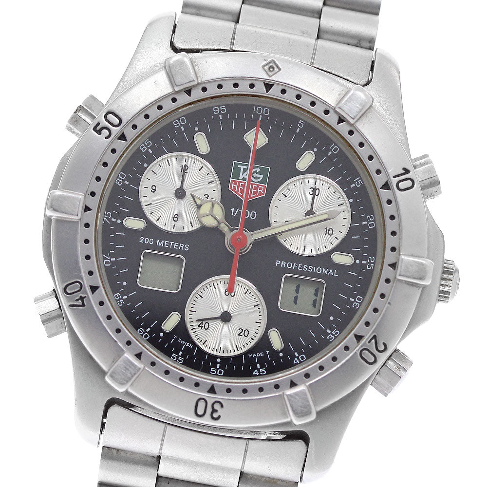 TAG HEUER 2000 series CE1114 Chronograph black Dial Quartz Men's Watch_954869