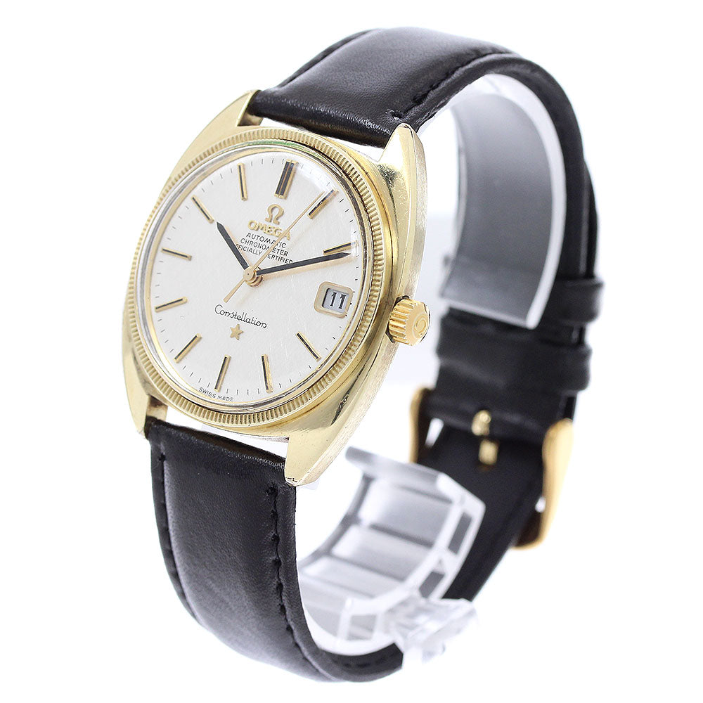 OMEGA Constellation 168.027 YG Bezel Cal.564 Silver Dial Automatic Men's_954879