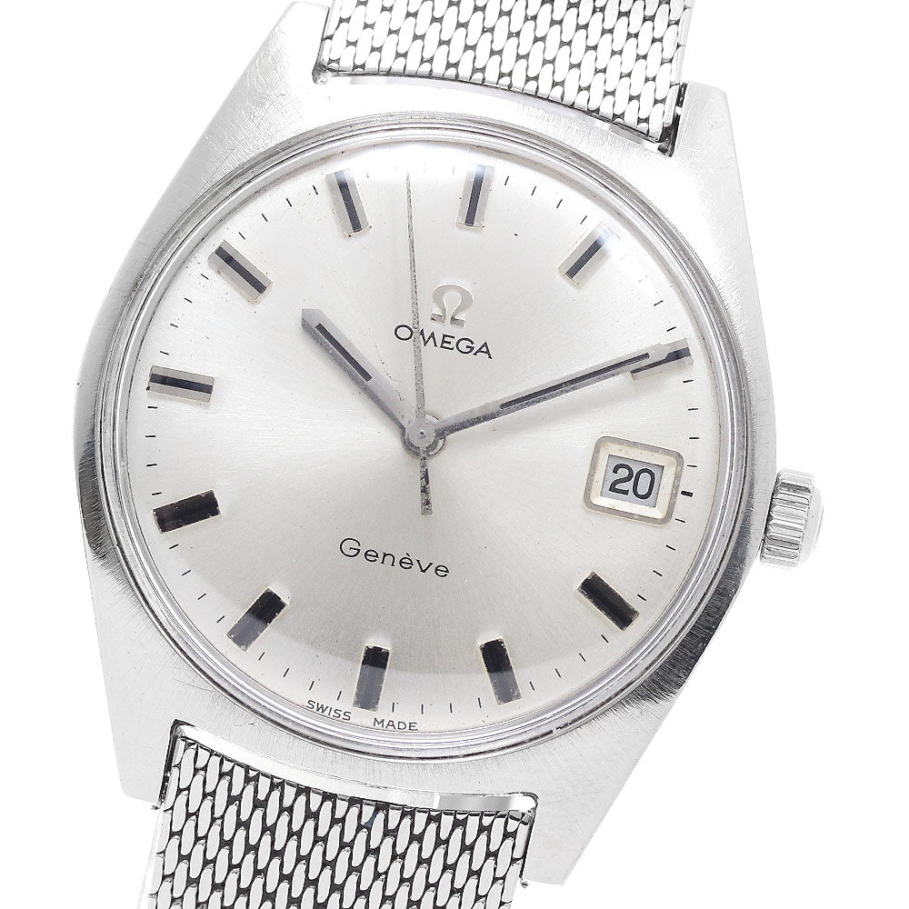 OMEGA Geneve 136.041 Date Cal.613 Silver Dial Hand Winding Men's Watch_954893