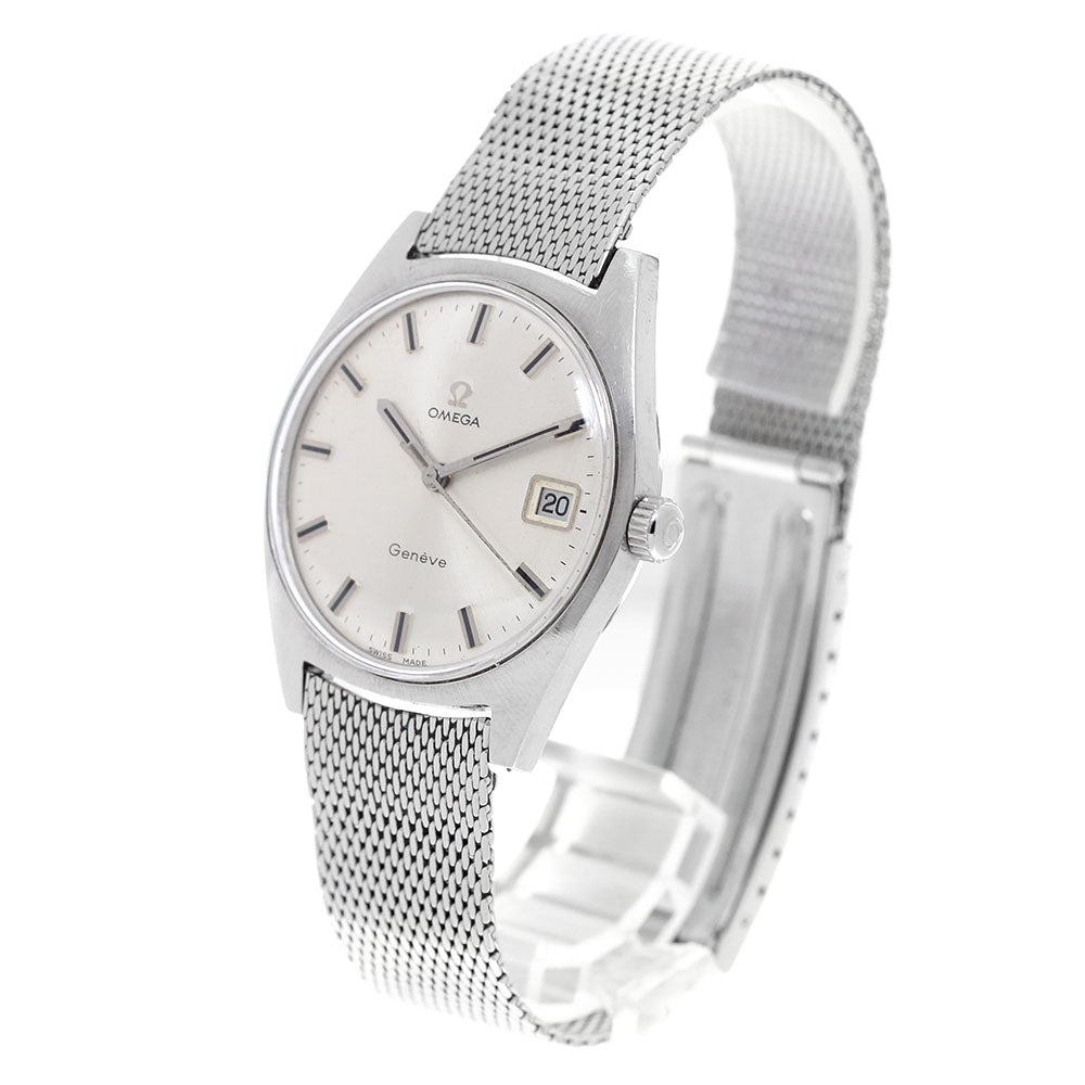 OMEGA Geneve 136.041 Date Cal.613 Silver Dial Hand Winding Men's Watch_954893