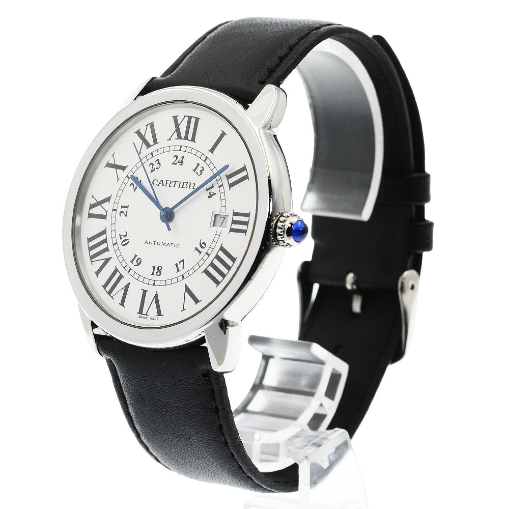 CARTIER Ronde Solo XL W6701010 Date Silver Dial Automatic Men's Watch_955028