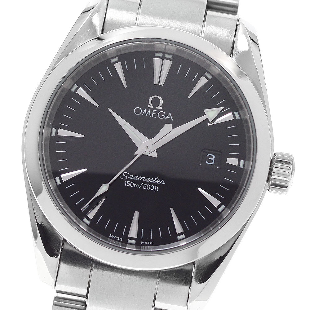 OMEGA Seamaster Aqua Terra 2518.50 Date black Dial Quartz Boy's Watch_955035