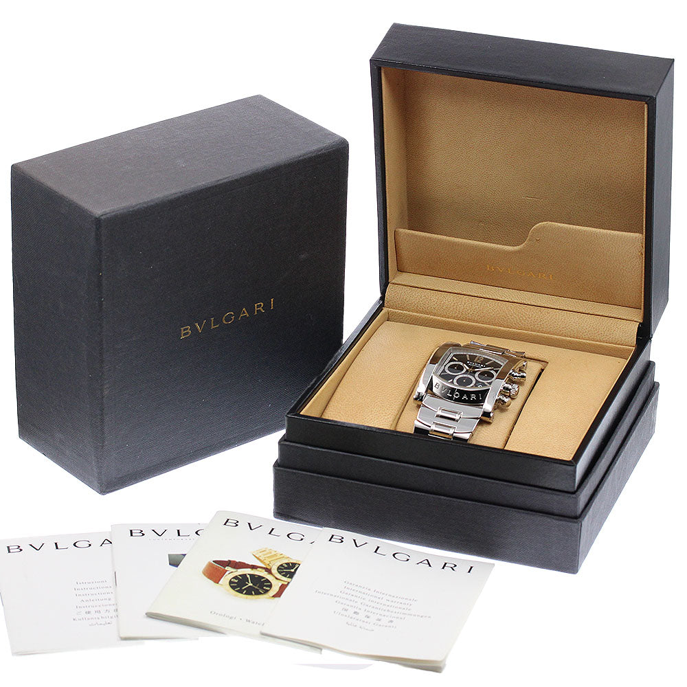 BVLGARI Assioma AA48SCH Chronograph Date black Dial Automatic Men's Watch_955038