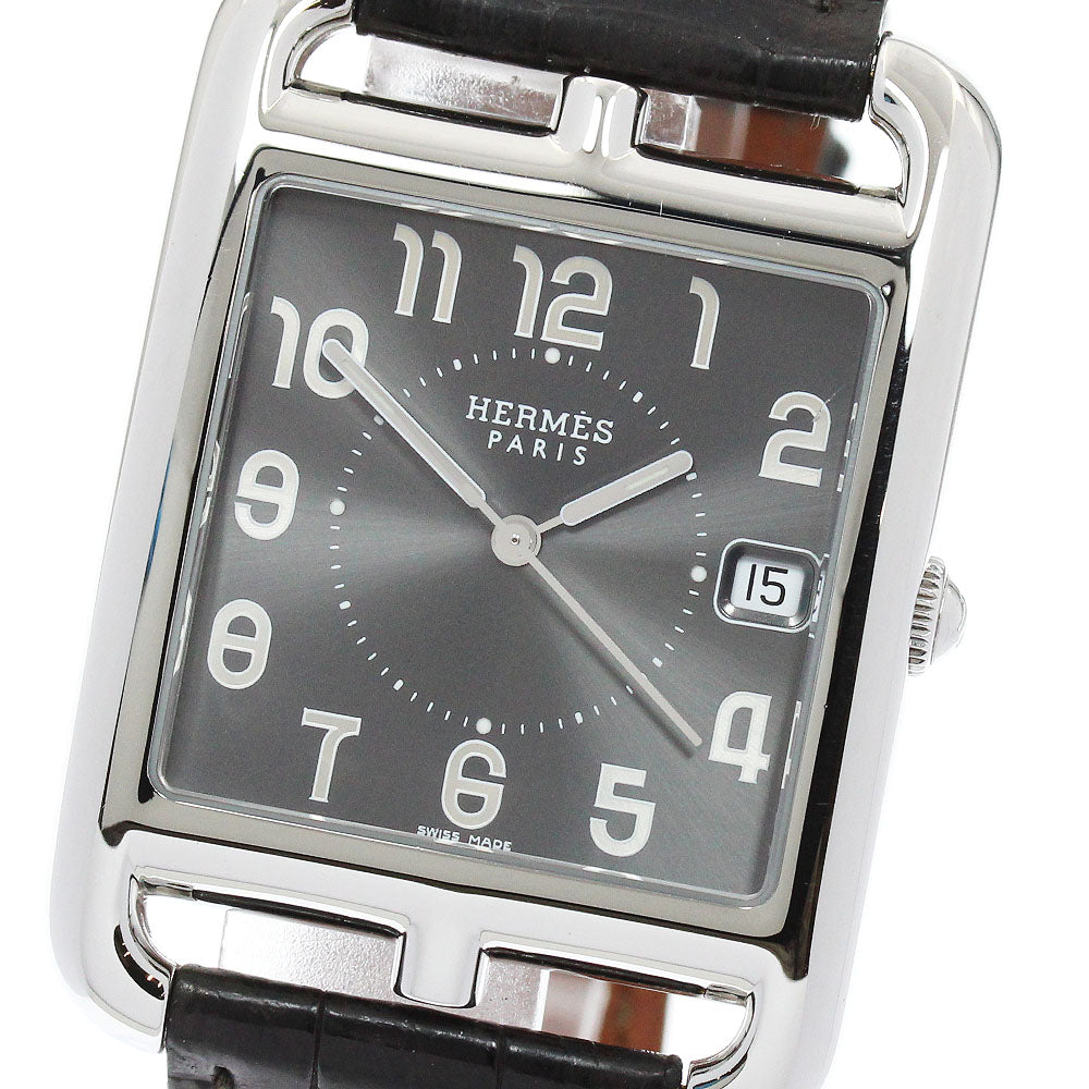 HERMES Cape Cod CC1.810 Date Gray Dial Quartz Men's Watch_955043