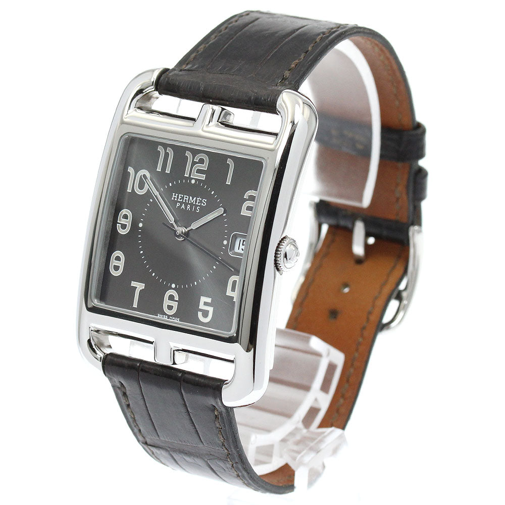 HERMES Cape Cod CC1.810 Date Gray Dial Quartz Men's Watch_955043