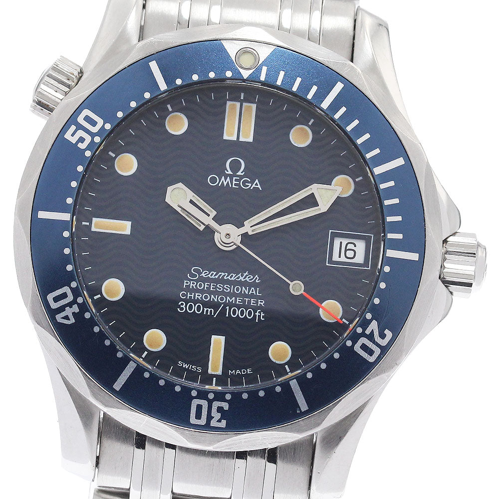 OMEGA Seamaster300 2551.80 Date Navy Dial Automatic Boy's Watch_955051