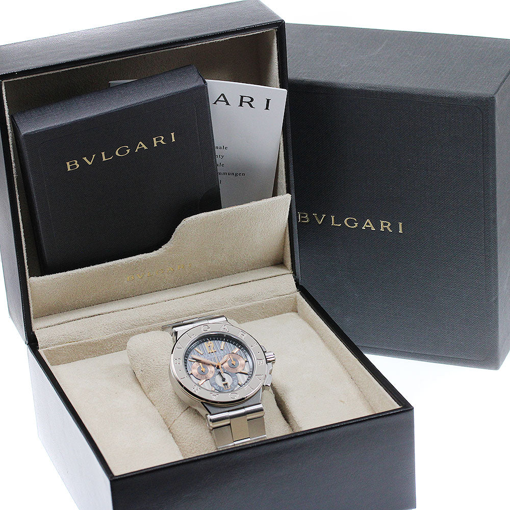 BVLGARI Diagono Calibro 303 DG42SWGCH K18WGBezel Automatic Men's Watch_955092