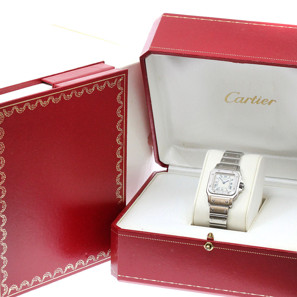 CARTIER Santos GalbeeSM W20017D6 beige Dial Quartz Ladies Watch_955093