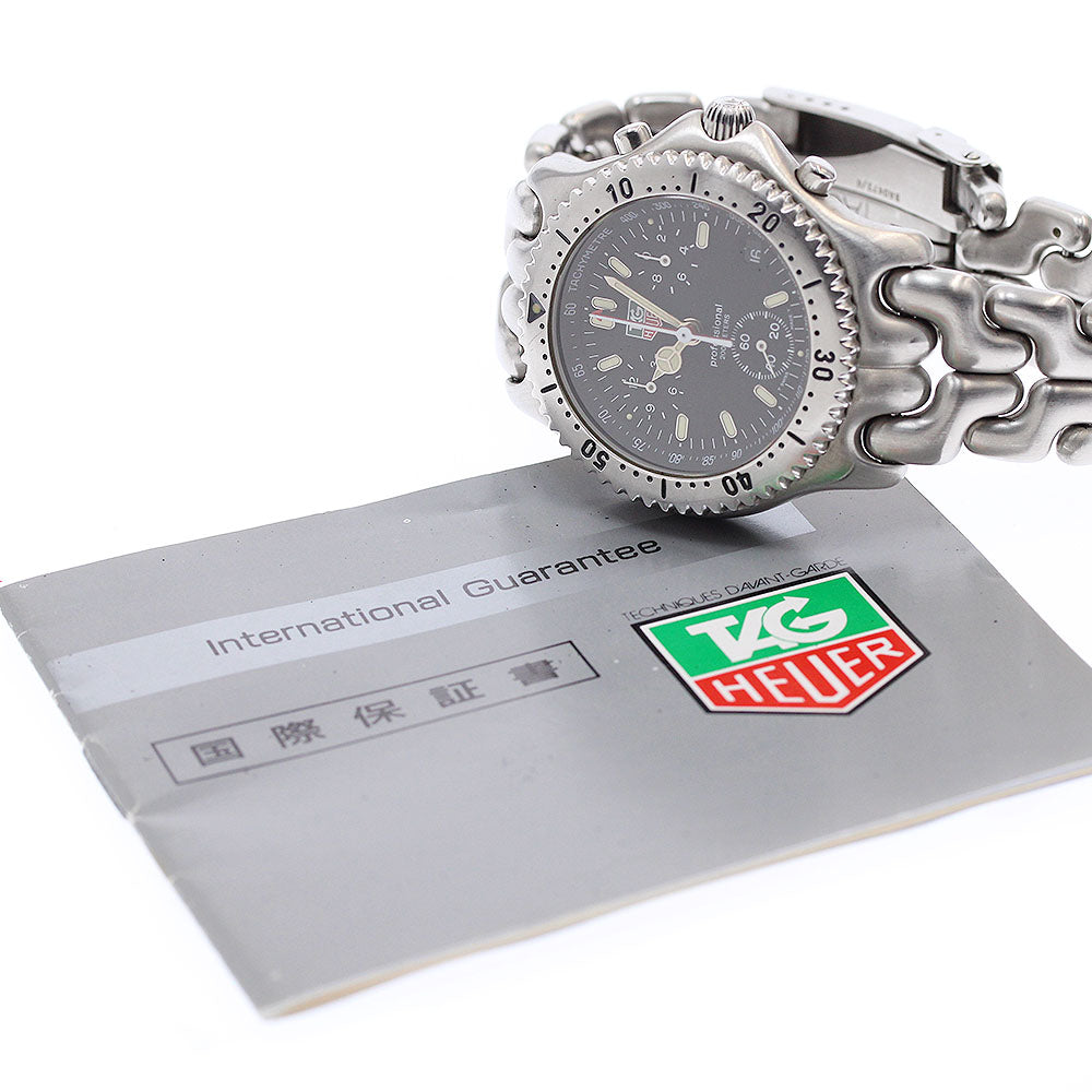 TAG HEUER S/el CG1110-0 Chronograph black Dial Quartz Men's Watch_955133