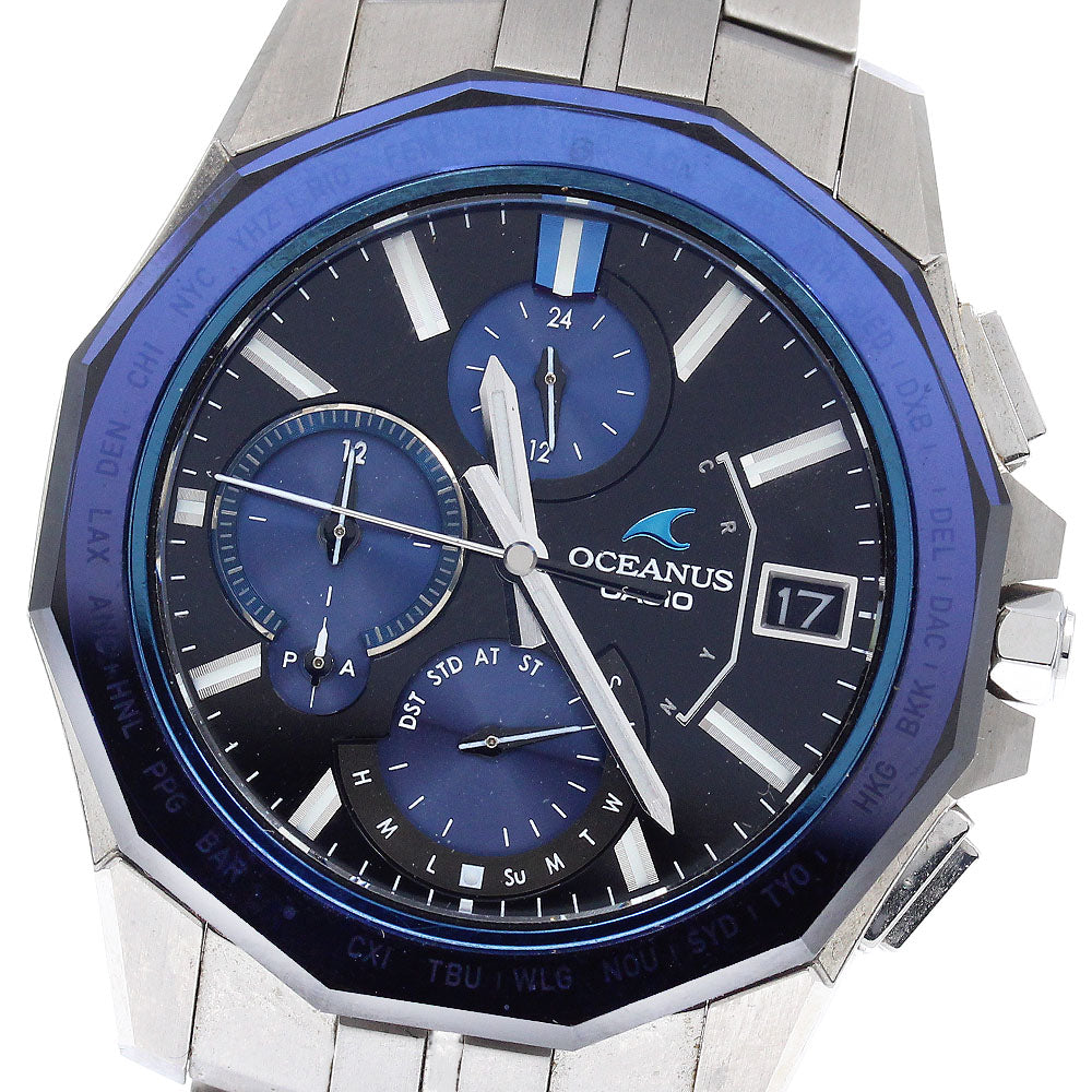CASIO Oceanus Manta OCW-S6000-1AJF Date Solar Powered Radio Men's Watch_955135