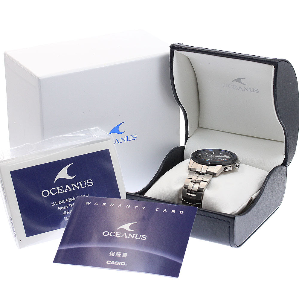 CASIO Oceanus Manta OCW-S6000-1AJF Date Solar Powered Radio Men's Watch_955135