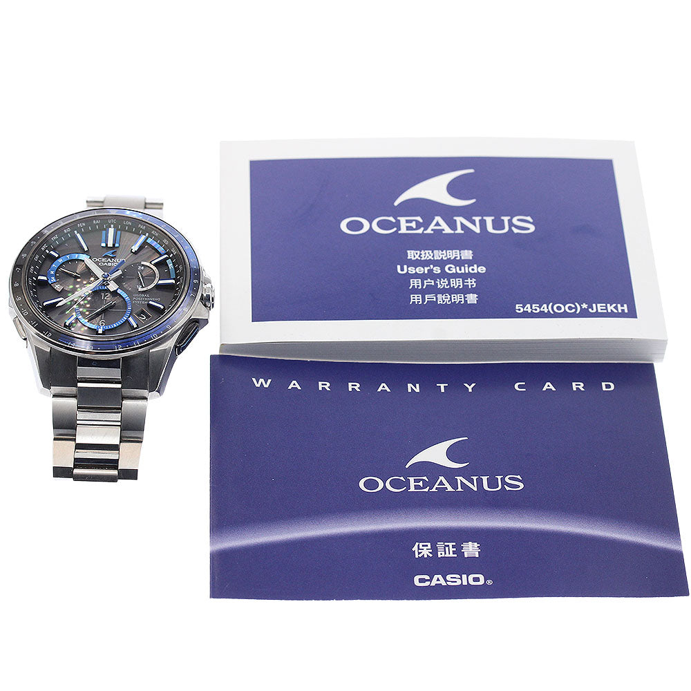 CASIO Oceanus OCW-G1100-1AJF black Dial Solar Powered Radio Men's Watch_955136