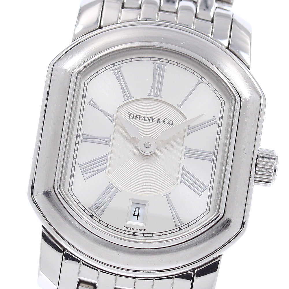 TIFFANY&Co. Mark coupe Date Silver Dial Quartz Ladies Watch_955147