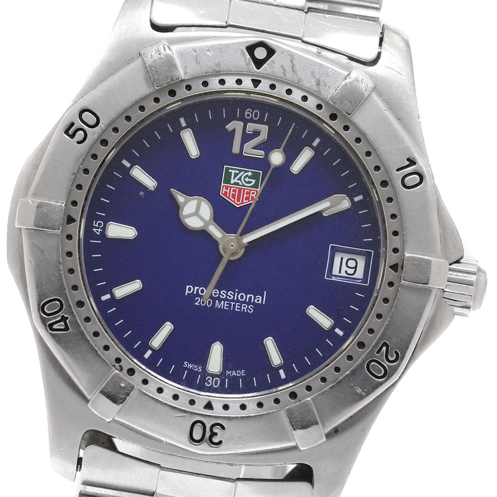 TAG HEUER Professional 200M WK1113.BA0311 Date Blue Dial Quartz Men's _955162