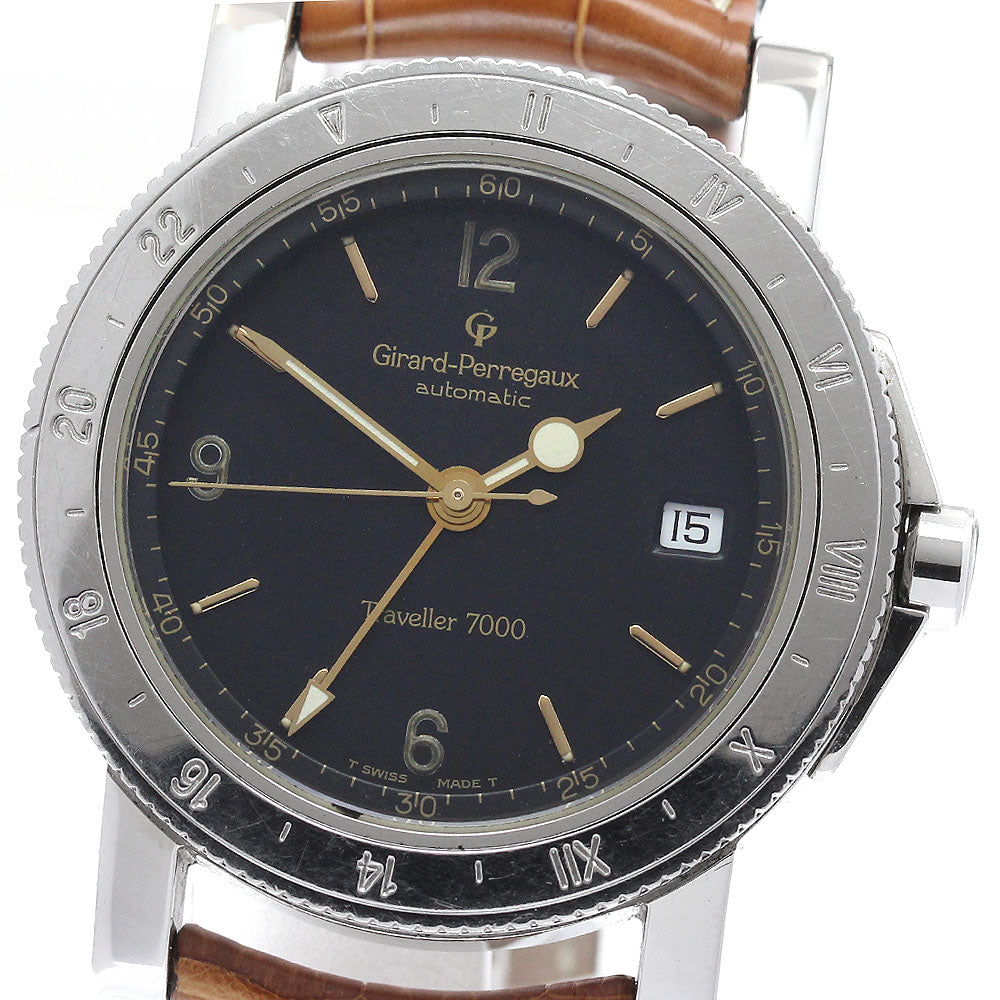 GIRARD PERREGAUX Traveler 7200 Date black Dial Automatic Men's Watch_955165