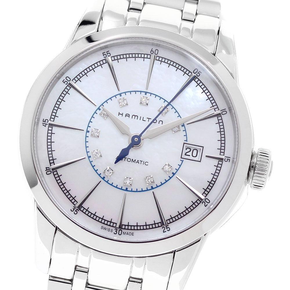 HAMILTON American Classic Railroad Lady H40405191 11P diamond White shell Dial Automatic Ladies Watch_955167