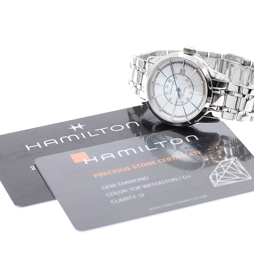 HAMILTON American Classic Railroad Lady H40405191 11P diamond White shell Dial Automatic Ladies Watch_955167