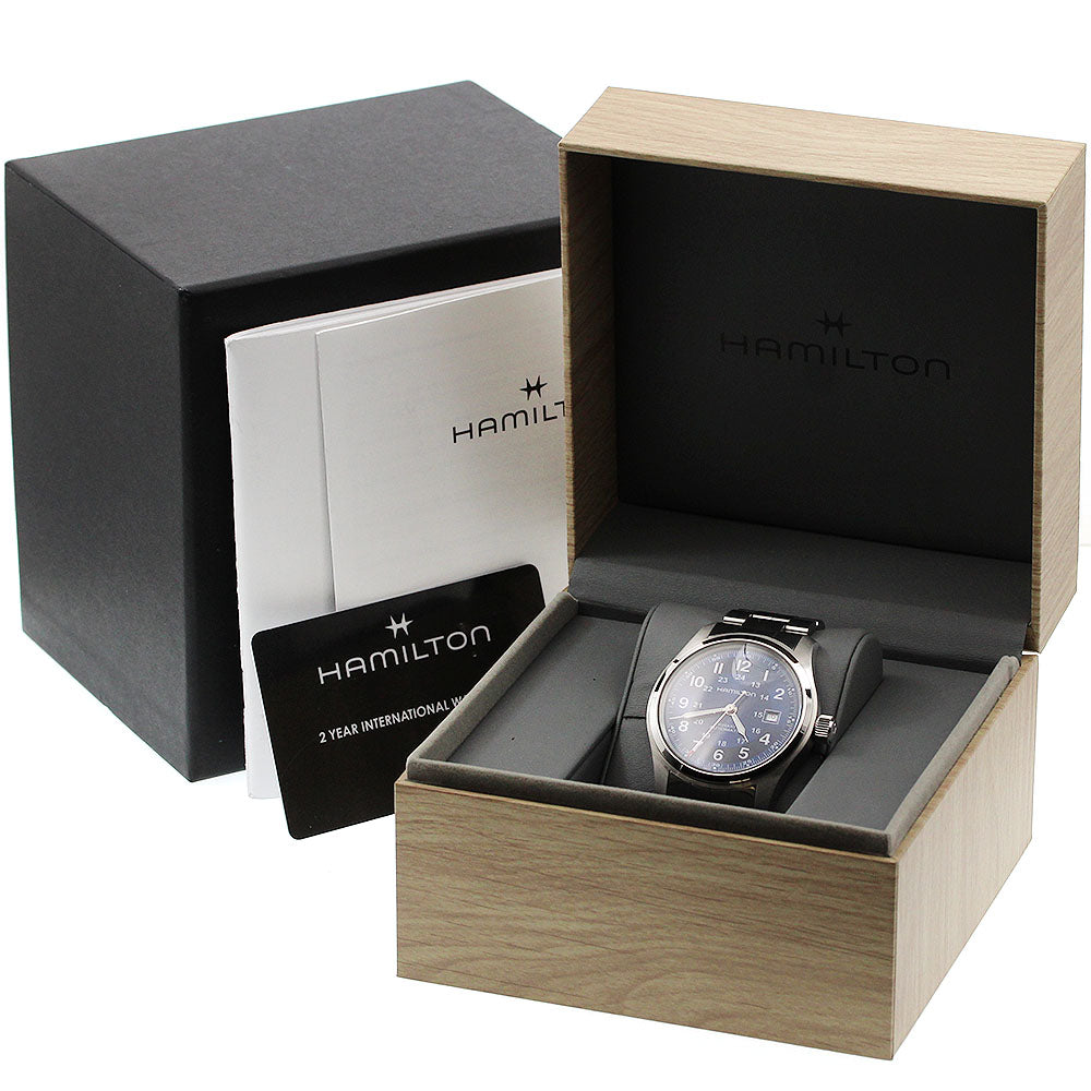 HAMILTON Khaki field H706050/H70605140 Blue Dial Automatic Men's Watch_955179