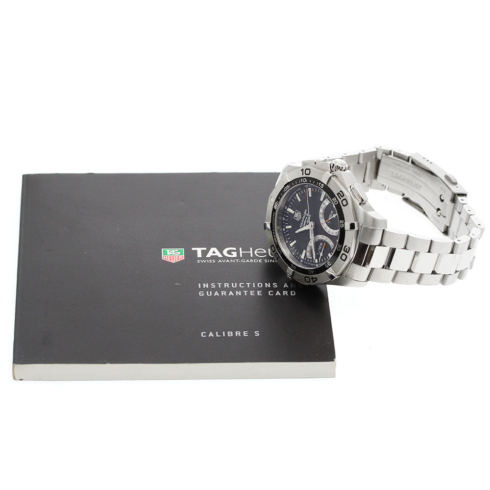 TAG HEUER Aquaracer Caliber S CAF7010 Chronograph black Dial Quartz Men's_955180