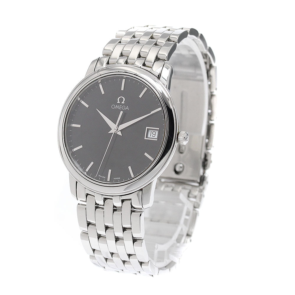 OMEGA De Ville Prestige 4580.51 Date black Dial Quartz Men's Watch_955198