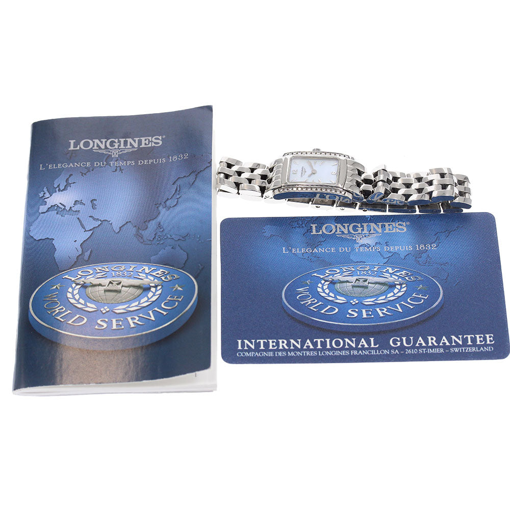LONGINES Dolce Vita L5.158.0 Side diamond shell dial Blue shell Dial Quartz Ladies Watch_955201