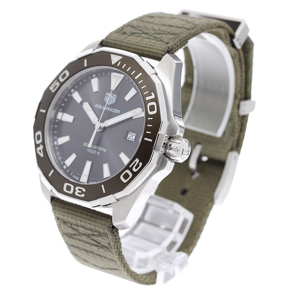 TAG HEUER Aqua racer WAY101L Date Gray Dial Quartz Men's Watch_955213
