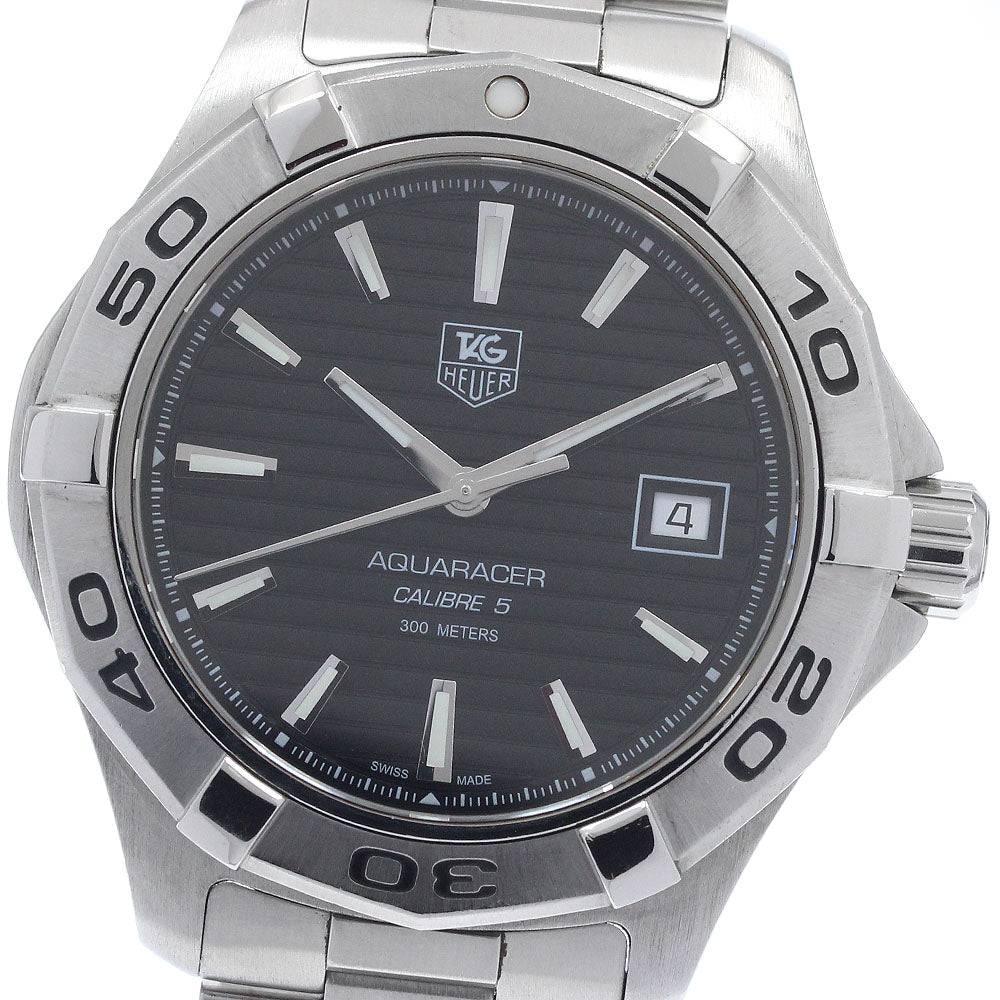TAG HEUER Aqua racer WAP2010 Date black Dial Automatic Men's Watch_955221
