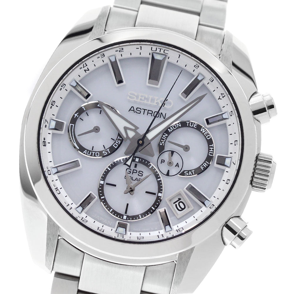 SEIKO Astron SBXC047/5X53-0AJ0 GPS white Dial Solar Powered Radio Men's _955222