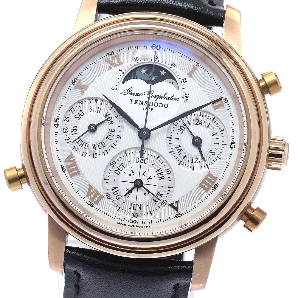 TENSHODO Grand complication 6771-T012779 Silver Dial Quartz Men's Watch_955251