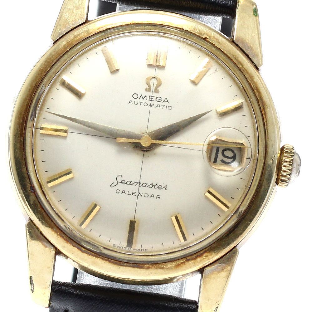OMEGA Seamaster calendar 2849-10SC Cal.503 Date gold Dial Automatic Men's Watch_955280