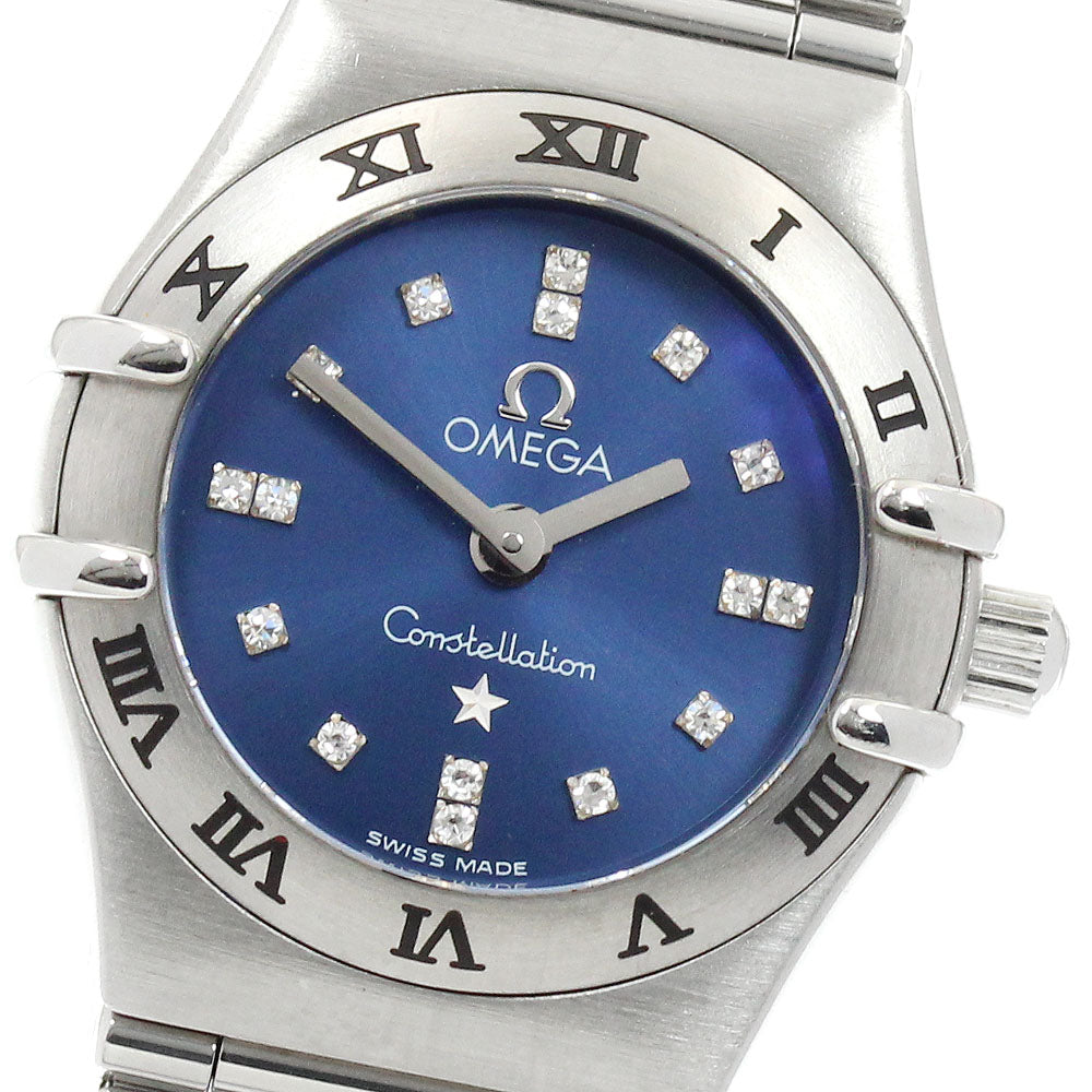 OMEGA Constellation Mini Cindy Crawford 1563.86 16P diamond Quartz Ladies_955282