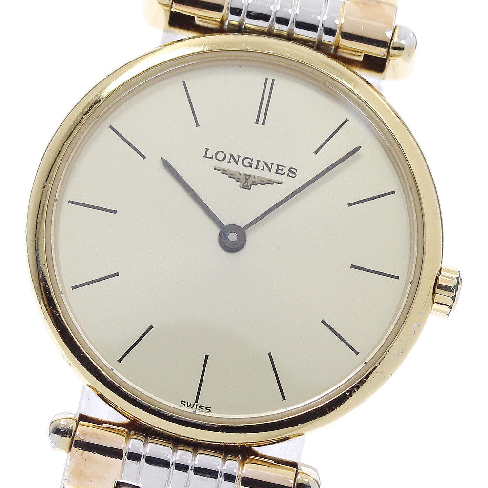 LONGINES Grand classic L4.135.2 gold Dial Quartz Ladies Watch_955290