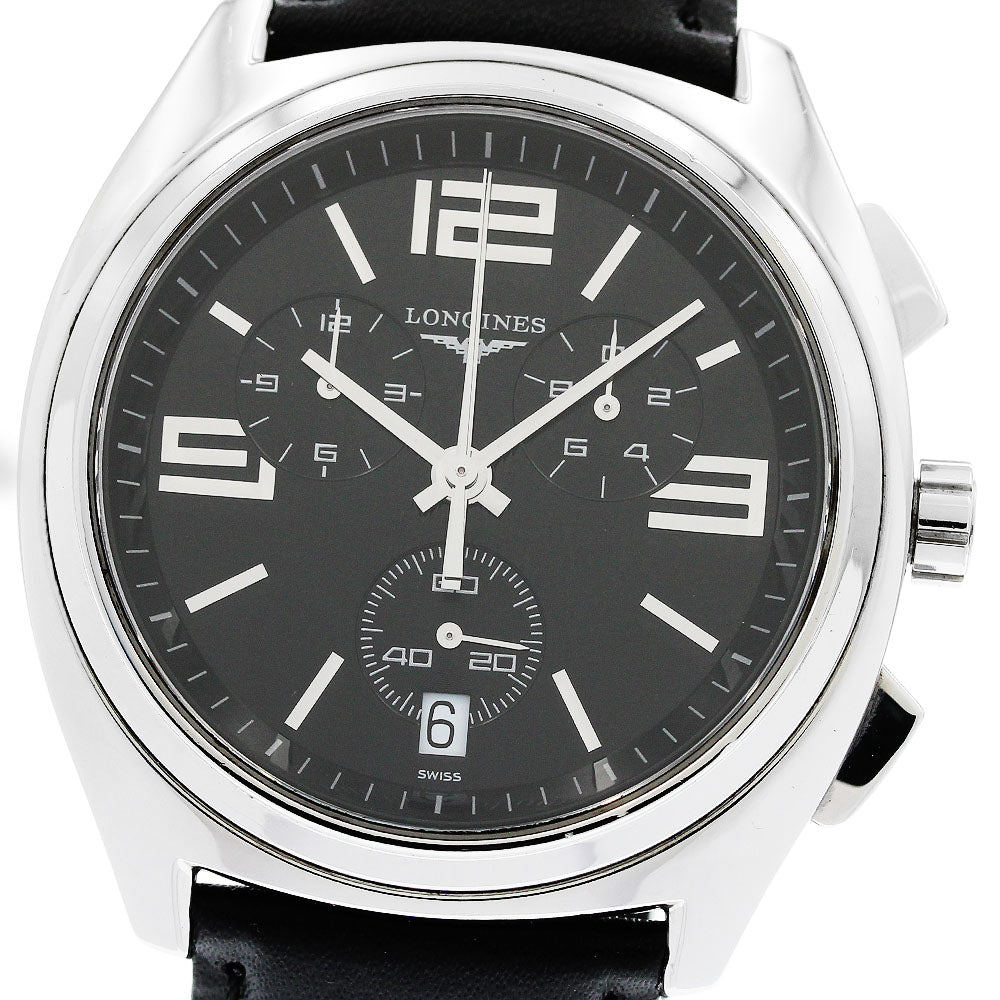 LONGINES Lungomare L3.633.4 Chronograph Black Dial Quartz Men's Watch_955296