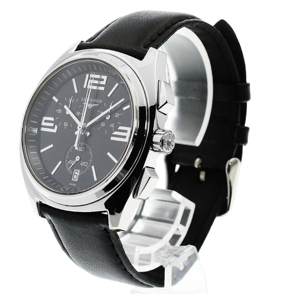 LONGINES Lungomare L3.633.4 Chronograph Black Dial Quartz Men's Watch_955296