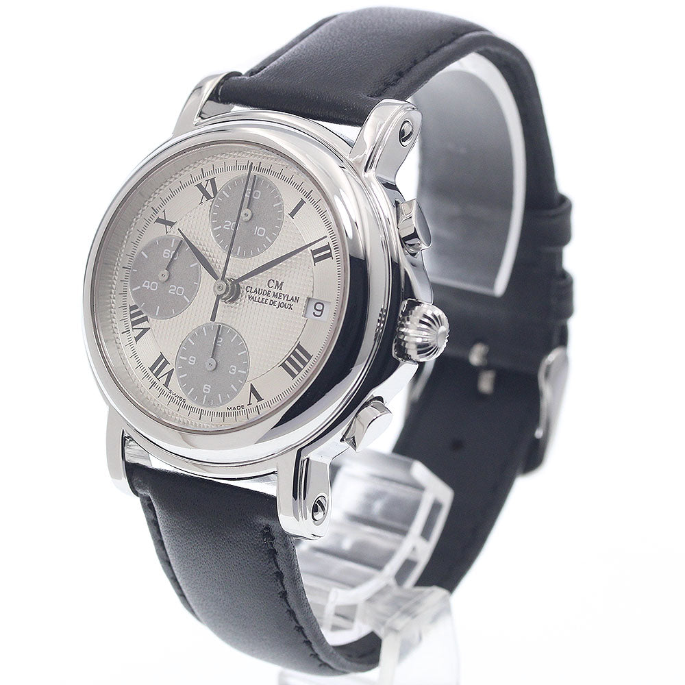 Claude Meylan Chronograph Date Silver Dial Automatic Men's Watch_955302
