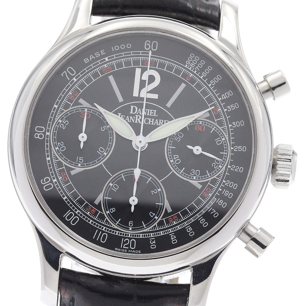 DANIEL JEANRICHARD 25042 Tachymeter Chronograph black Dial Automatic Men's Watch_955350