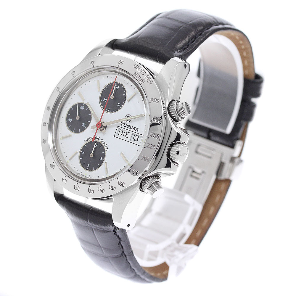 TUTIMA Glashütte Chronograph day date White / black Dial Automatic Men's Watch_955351