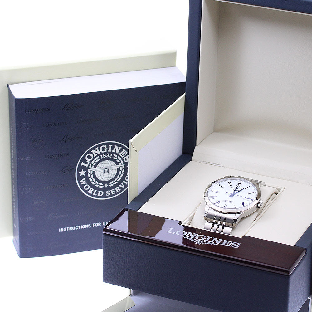 LONGINES Record L2.820.4 Date white Dial Automatic Men's Watch_955361