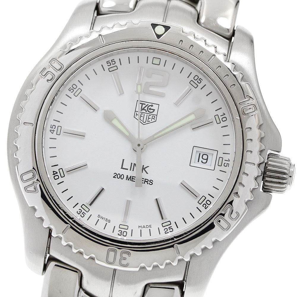 TAG HEUER Link WT1114-0 Date white Dial Quartz Men's Watch_955376