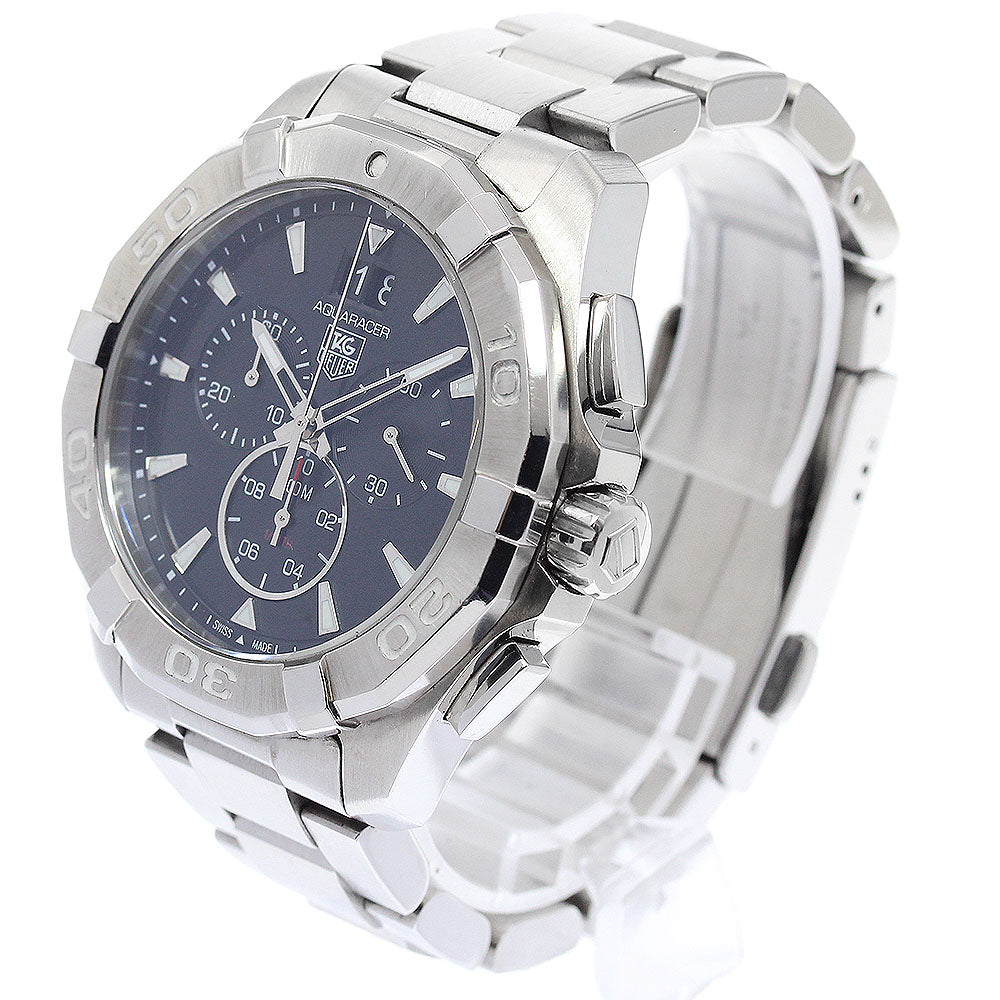 TAG HEUER Aqua racer CAY1110 Chronograph black Dial Quartz Men's Watch_955388
