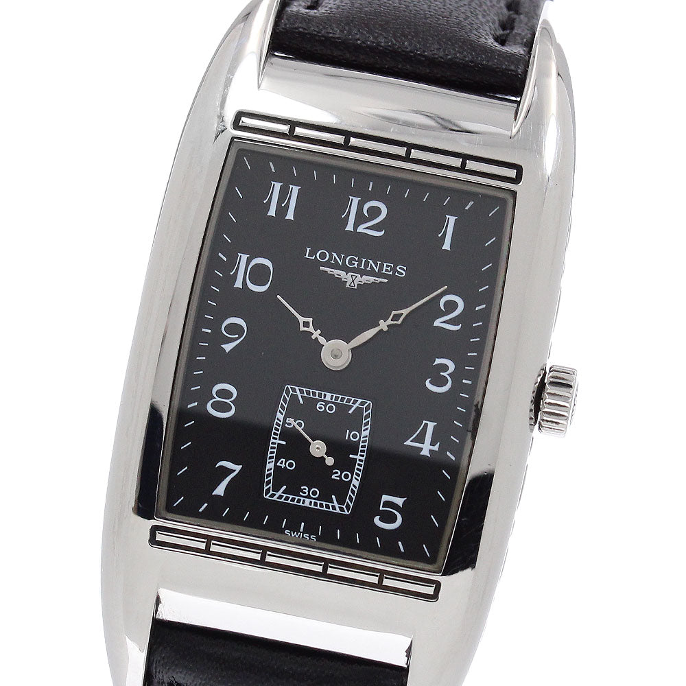 LONGINES Belality L2.694.4 Small seconds black Dial Quartz Men's Watch_955435