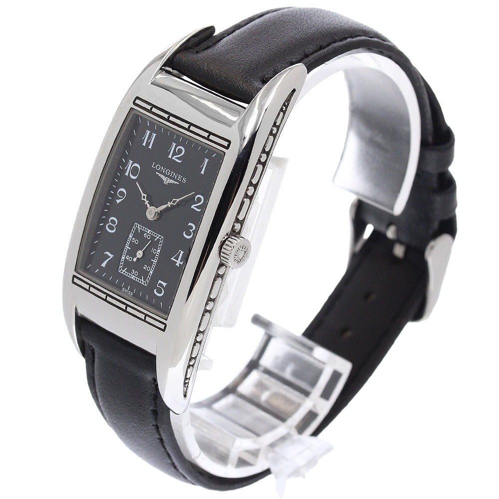 LONGINES Belality L2.694.4 Small seconds black Dial Quartz Men's Watch_955435