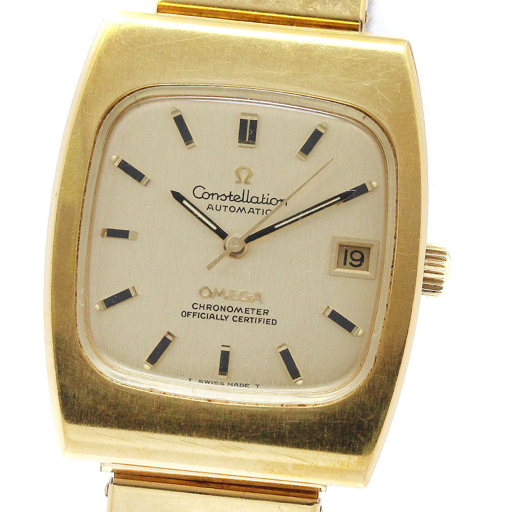OMEGA Constellation Square Extension Bracelet gold Dial Automatic Men's_955462